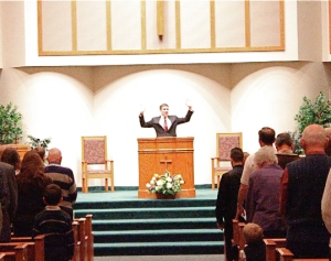 preacher &amp; congregation